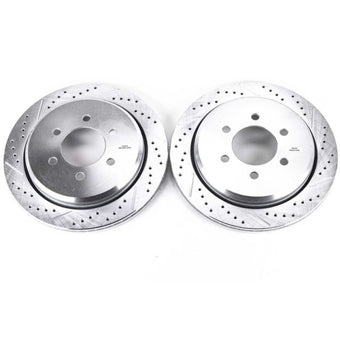 compare product Power Stop 02-06 Ford Expedition Rear Evolution Drilled & Slotted Rotors - Pair