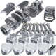 Eagle Chevy LT1350 1Pc 3.750in Crank 5.700in I - Beam Rods - 18cc 4.060in Pistons Rotating Assembly - My Store