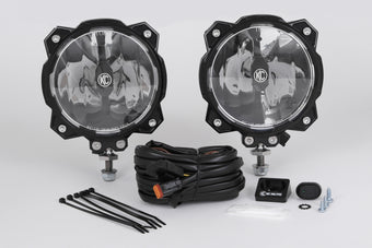 compare product KC HiLiTES 6in. Pro6 Gravity LED Light 20w Single Mount Wide-40 Beam (Pair Pack System)