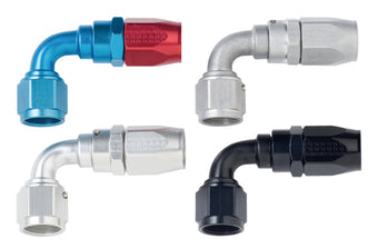 compare product Fragola -8AN x 90 Degree Power Flow Hose End - Black