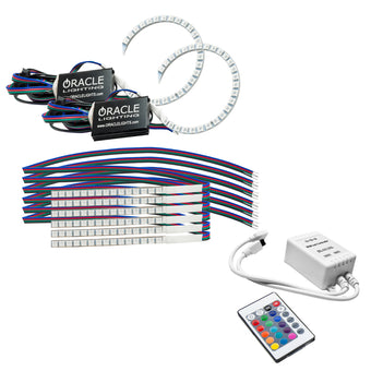 compare product Oracle 18-21 Ford Mustang DRL Upgrade w/ Halo Kit - ColorSHIFT w/ Simple Controller