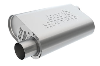 compare product Borla CrateMuffler SBC Hot 350/383 3 inch Offset/Center 14in x 4.35in x 9in Oval Muffler