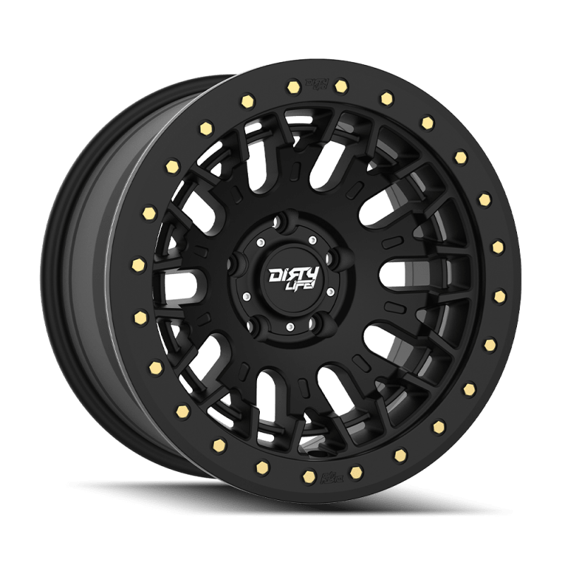 Dirty Life DT - 3 17X9 5x127 - 12 Offset - Satin Black w/ Simulated Beadlock - My Store