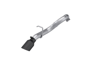 compare product MBRP 18-24 Jeep Wrangler 3.6L T409 Stainless Steel 2.5in Axle-Back Turn Down Exit - Black Tip