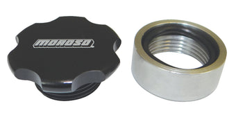 compare product Moroso Universal Filler Cap Kit - 1-1/4-12UNF - Steel Bung - Black Anodized