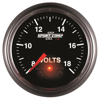 compare product Autometer Sport-Comp II 2-1/16in Digital Voltmeter Gauge - 18V