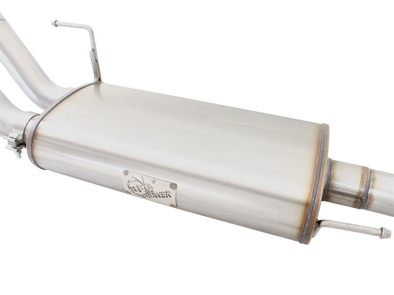 aFe MACHForce XP Exhaust 3in SS Dual Side Exit CB w/ Black Tips 15 Ford F150 Ecoboost V6 - 2.7L/3.5L - My Store