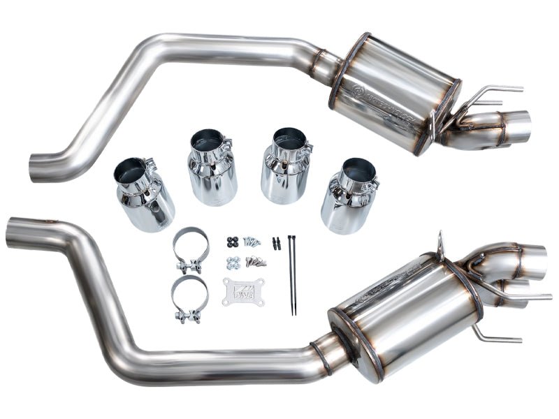 AWE Tuning C6 Chevrolet Corvette Z06/ZR1 Touring Edition Axle - Back Exhaust w/ Chrome Silver Tips - My Store