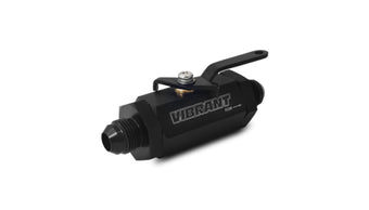 compare product Vibrant -4AN to -4AN Male Shut Off Valve - Black