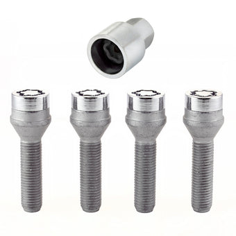 compare product McGard Wheel Lock Bolt Set - 4pk. (Cone Seat) M12X1.5 / 21mm Hex / 36.3mm Shank Length - Chrome
