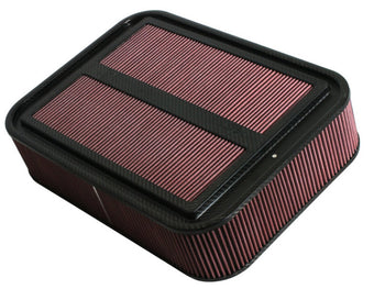 compare product K&N Custom Racing Assembly Carbon Fiber 4in Air Box w/o Base - Large