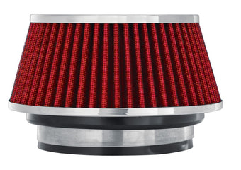 compare product Spectre Adjustable Conical Air Filter 2-1/2in. Tall (Fits 3in. / 3-1/2in. / 4in. Tubes) - Red
