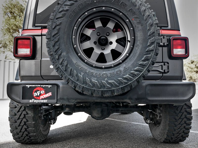 aFe MACH Force - Xp 2.5in 409SS Catback High - Tuck Exhaust 18 - 21 Jeep (JL) 3.6L 4 - Door - Black Tip - My Store