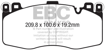 compare product EBC 2015+ BMW X5M 4.4TT (F85) Bluestuff Front Brake Pads
