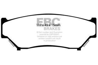 compare product EBC 98-00 Chevrolet Tracker 1.6 (4 Door) Greenstuff Front Brake Pads
