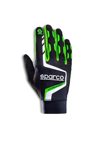 compare product Sparco Gloves Hypergrip+ 09 Black/Green