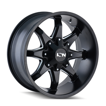 compare product ION Type 181 17x9 / 5x114.3 BP / -12mm Offset / 87mm Hub Satin Black/Milled Spokes Wheel