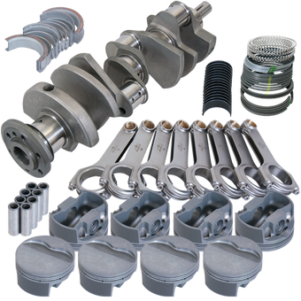 compare product Eagle Pontiac 400 4.250in Crank 6.800in H-Beam -6cc Flat Top 4.155in Pistons Rotating Assembly