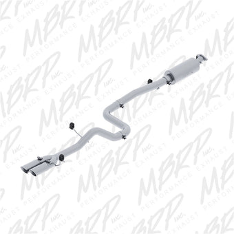 compare product MBRP 14-19 Ford Fiesta ST 1.6L EcoBoost 3in Dual Outlet Alum Cat Back