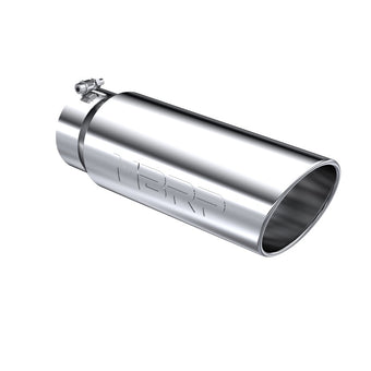 compare product MBRP Universal Tip 6in OD Angled Rolled End 5in Inlet 18in Length T304 Exhaust