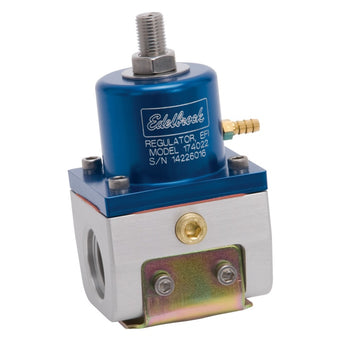 compare product Edelbrock Fuel Pressure Regulator EFI 180 GPH 35-90 PSI -10In/Out -6 Return Blue/Clear