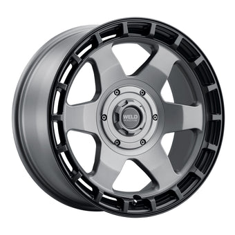 compare product Weld Off-Road Ridge 20x9 - 8x170 BP - ET0 - 125.1mm CB - Satin Gunmetal Wheel (Black Ring)