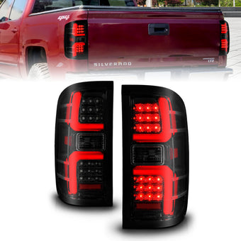 compare product ANZO 15-19 Chevrolet Silverado 2500 HD/3500 HD LED Taillight w/ Sequential Black Housing/Smoke Lens