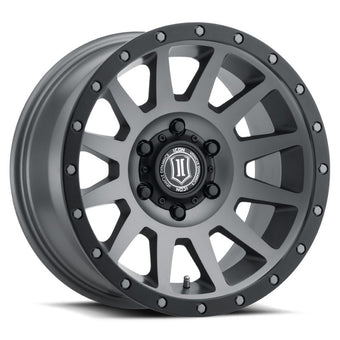 compare product ICON Compression 18x9 6x5.5 0mm Offset 5in BS Titanium Wheel