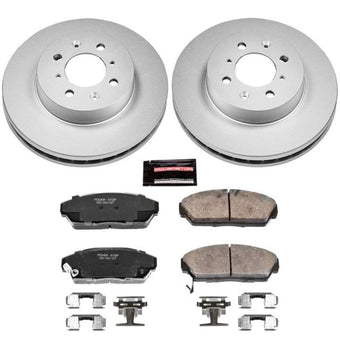 compare product Power Stop 90-93 Acura Integra Front Z17 Evolution Geomet Coated Brake Kit