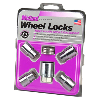 compare product McGard Wheel Lock Nut Set - 4pk. (Reg. Shank Seat) M12X1.25 / 13/16 Hex / 1.38in. Length - Chrome