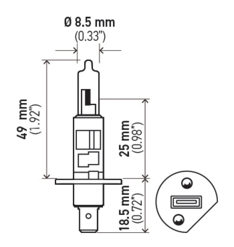 Hella Optilux H1 100W XB Extreme White Bulbs (Pair) - My Store