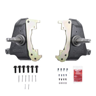 compare product Belltech 88-98 Chevy 1500 3in. Drop Spindle Set (Single Piston Brake Setup)
