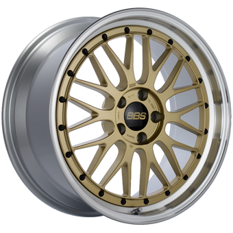 compare product BBS LM 19x9 5x112 ET42 Gold Center Diamond Cut Lip Wheel -82mm PFS/Clip Required