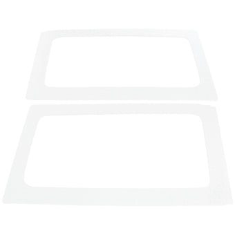 compare product DEI 11-18 Jeep Wrangler JK 2-Door Boom Mat Rear Side Window Trim - 2 Piece - White