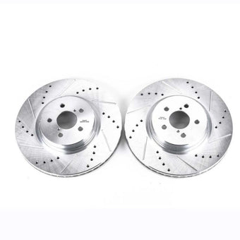 compare product Power Stop 14-18 Subaru Forester Front Evolution Drilled & Slotted Rotors - Pair