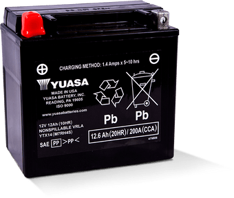 compare product Yuasa YTX14 Maintenance Free AGM 12-Volt Battery