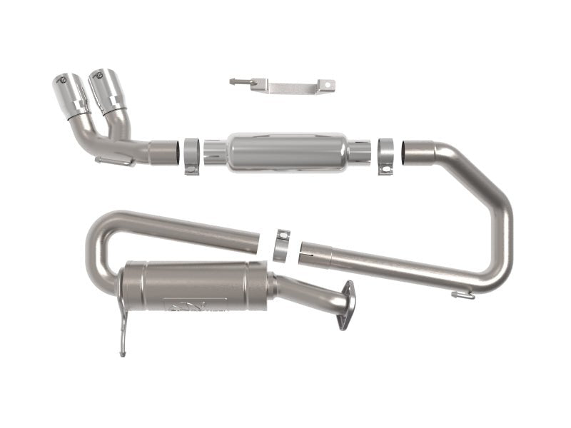 aFe 18 - 21 Suzuki Jimny Takeda 2 - 1/4in. 304 SS Cat - Back Exhaust w/ Polished Tip - My Store