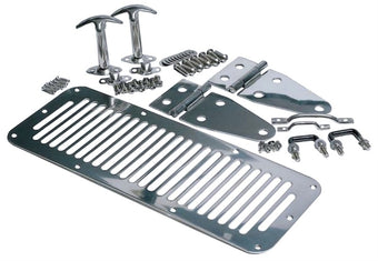 compare product Rampage 1978-1983 Jeep CJ5 Hood Set - Stainless