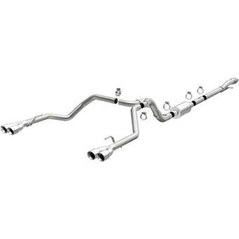 compare product MagnaFlow 2019 Chevy Silverado 1500 V8 5.3L Street Series Quad Split Rear Exhaust w/ Polished Tips