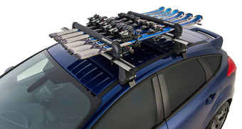 compare product Rhino-Rack Universal Ski/Snowboard Carrier - Fits 6 Pairs of Skis or 4 Snowboards - Black