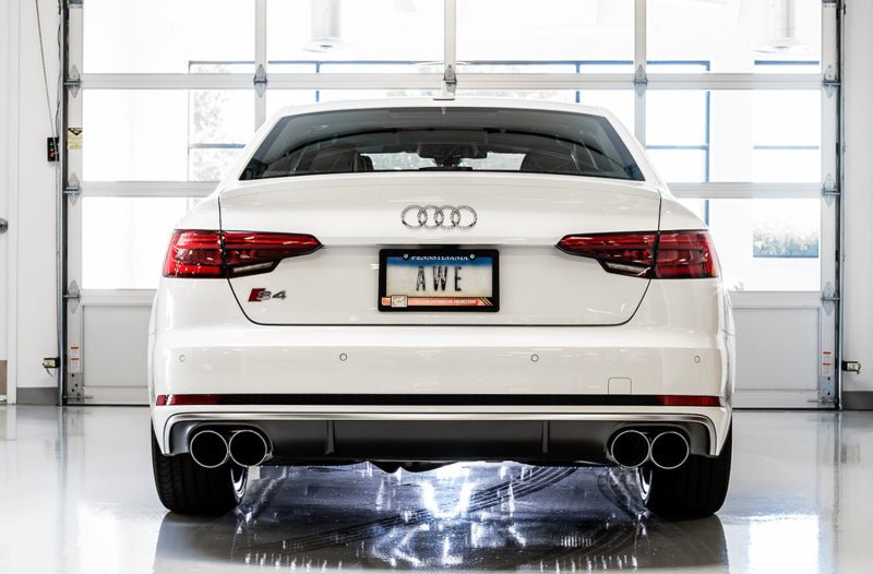 AWE Tuning Audi B9 S5 Sportback Touring Edition Exhaust - Non - Resonated (Silver 102mm Tips) - My Store