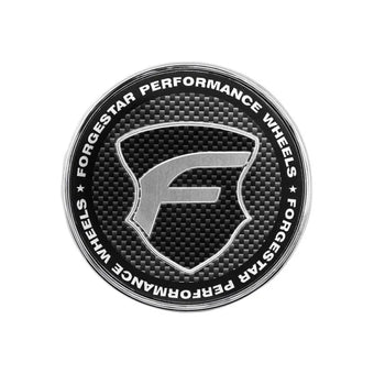 compare product Forgestar Chrome base Carbon Fiber Lens 2.45in O-Ring Cap Flat