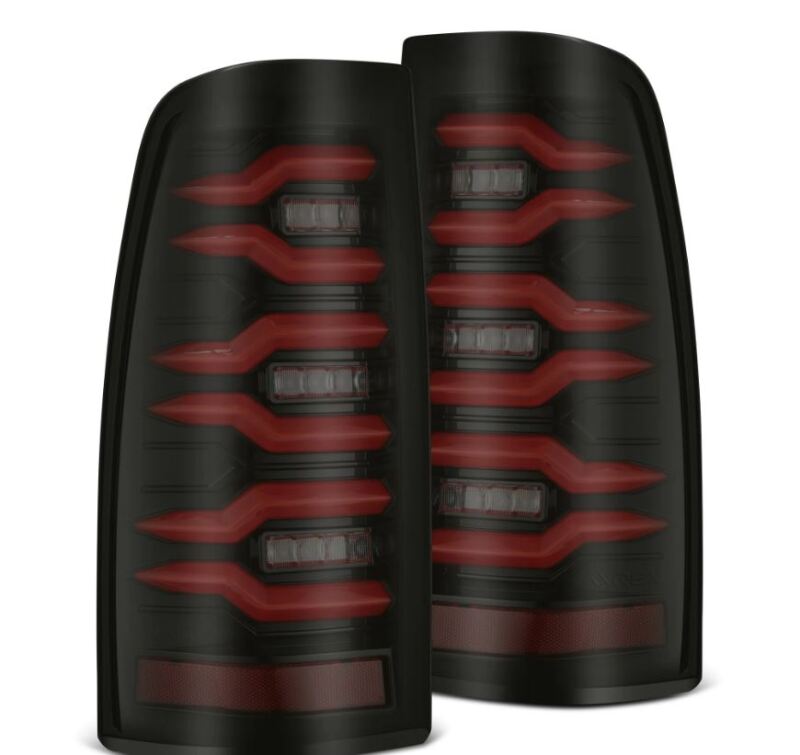 AlphaRex 99 - 06 Chevrolet Silverado/99 - 06 GMC Sierra LUXX - Series LED Tail Lights - Black/Red - My Store