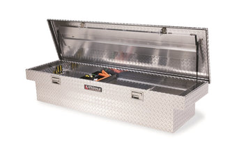 compare product Lund 67-99 Chevy CK Ultima Deep Single Lid Crossover Tool Box - Brite