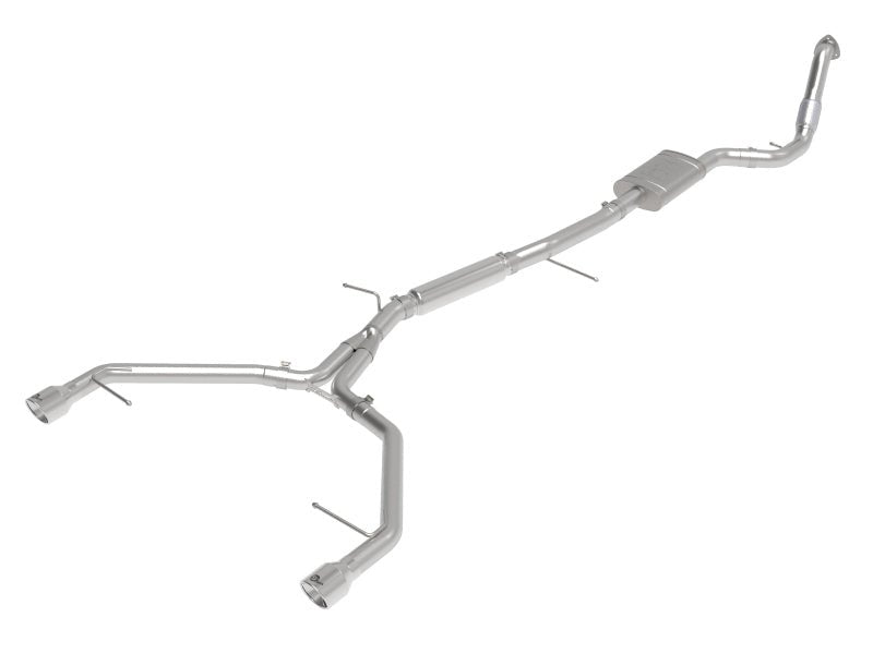 aFe 17 - 19 Audi A4 (B9) MACH Force - Xp 3in to 2.5in 304 SS Cat - Back Exhaust System - Dual Polished Tips - My Store