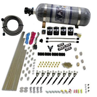 compare product Nitrous Express 8 Cyl VXL Direct Port 4 Solenoids Nitrous Kit (200-500HP) w/12lb Bottle