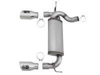 aFe Rebel Series 2.5in 409 SS Axle - Back Exhaust w/Polished Tips 07+ Jeep Wrangler (JK) V6 3.6L/3.8L - My Store