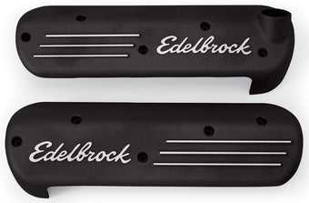 compare product Edelbrock Coil Cover GM Gen 3 LS1 Black Coated