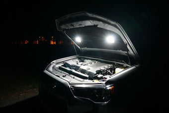 compare product KC HiLiTES Cyclone 2in. LED Universal Under Hood Lighting Kit (Incl. 2 Cyclone Lights/Switch/Wiring)