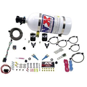 compare product Nitrous Express 03-18 Nissan 350Z/370Z Dual Nozzle (35-150HP) w/10lb Bottle